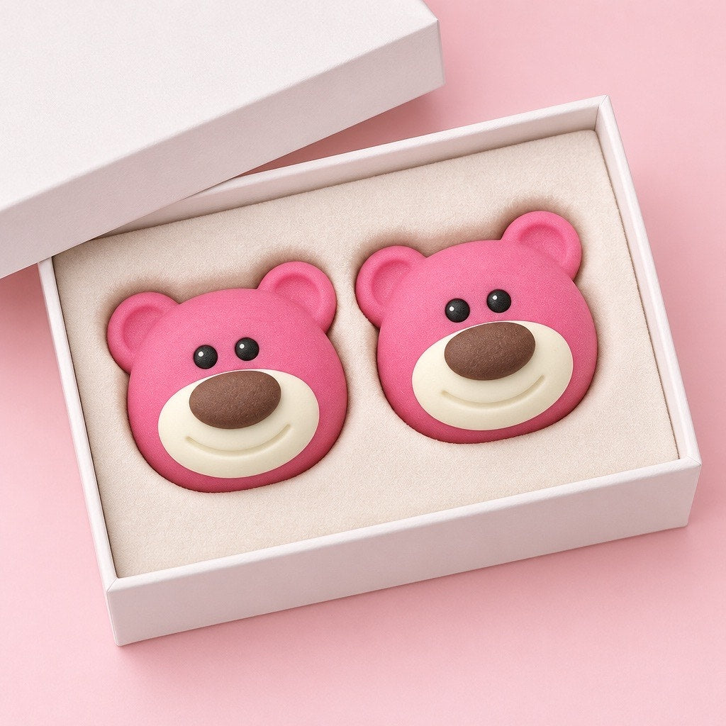 ✨ DISNEY Lotso Huggin Bear Pink Novelty Earring Charms ✨