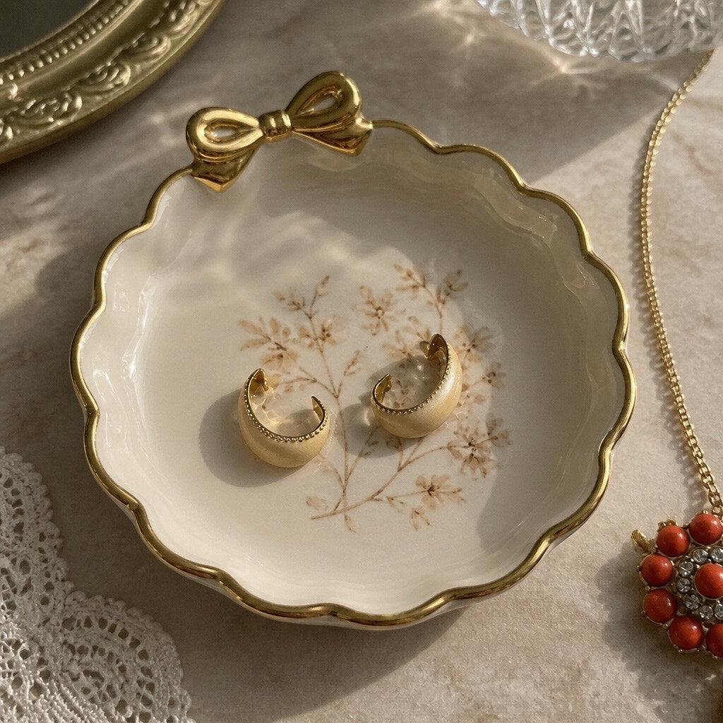 Terracotta Blossom Convertible Parure Set — Signed Premier Designs "Peachy Keen" 4-Piece Trio