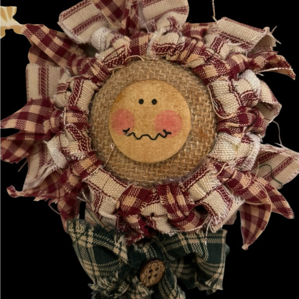 Handcrafted Rag Doll Sunflower Farmhouse Rustic Country Decor