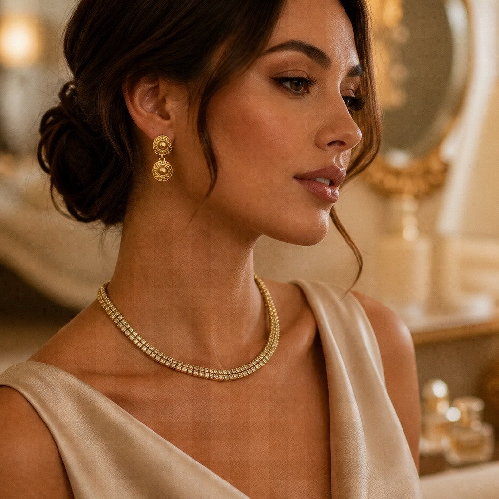 ✨ VINTAGE MID-CENTURY GLAMOUR: 3-Piece Trio Jewelry Set ✨