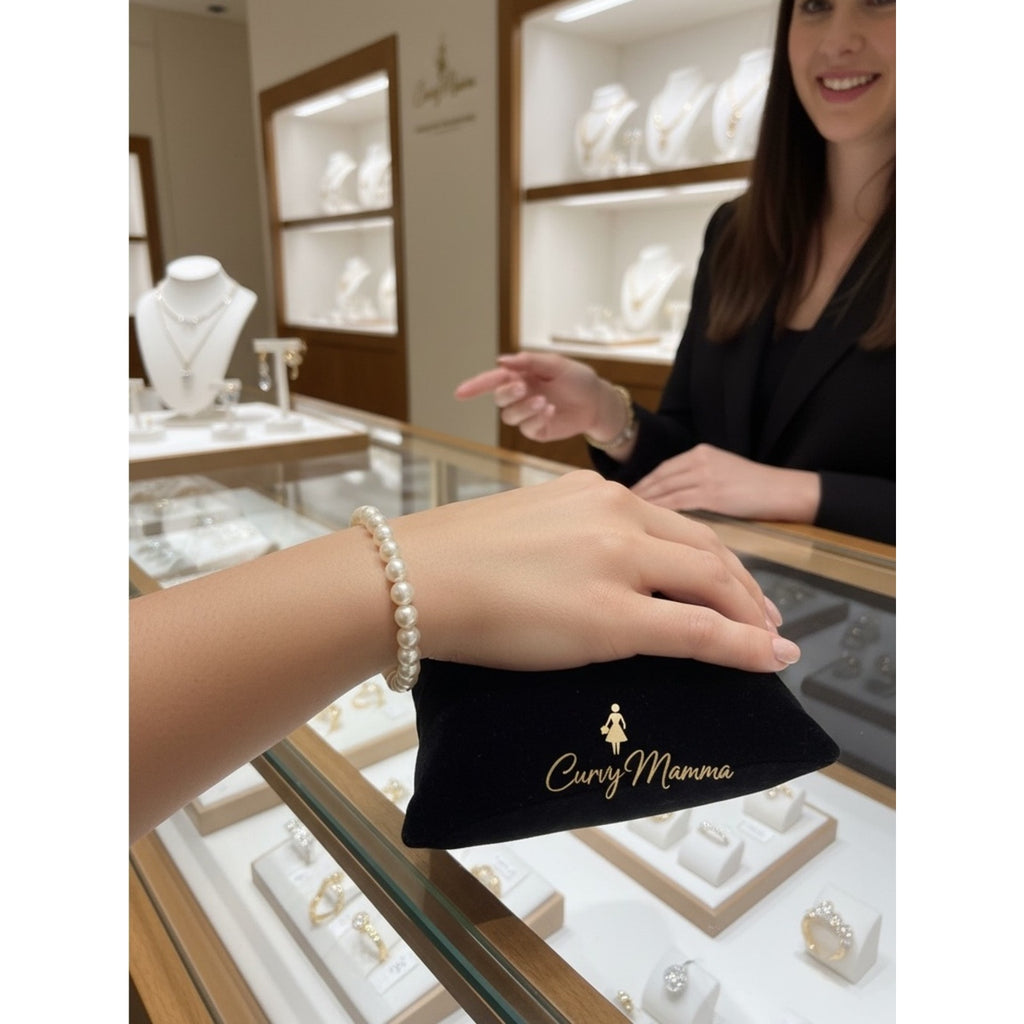 New beautiful Classic Ivory Pearl Stretch Bracelet - Women's Jewelry