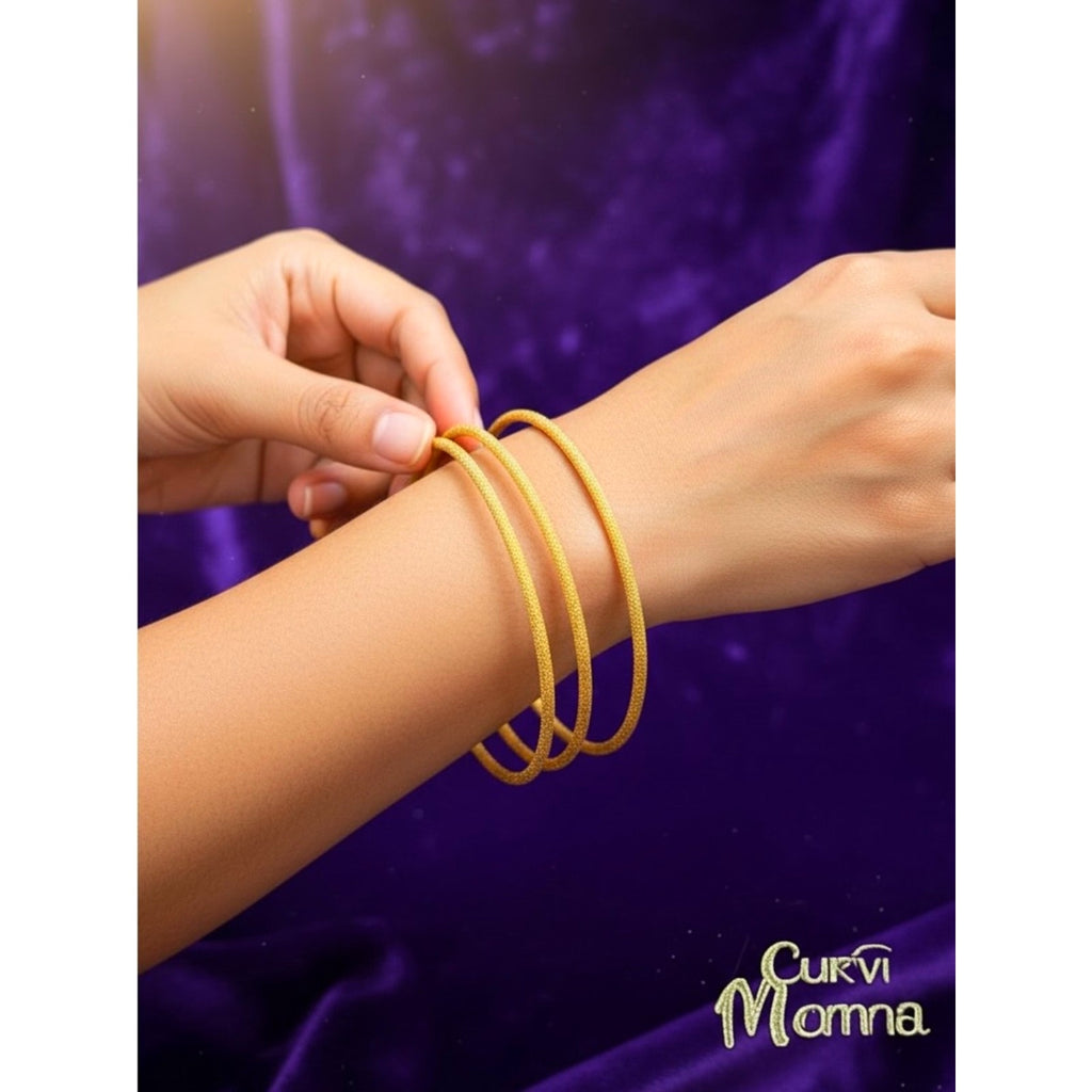 Vintage New Premiere Design- Gold Wrap-Around Bangle Bracelets Set of 5