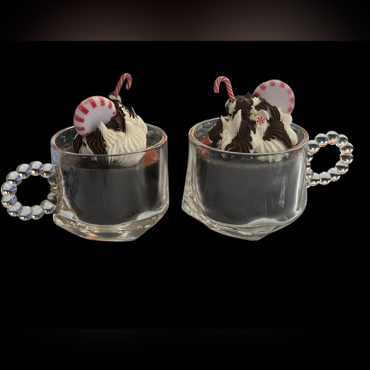 Hot Chocolate Mug Decoration - Peppermint Cocoa Display