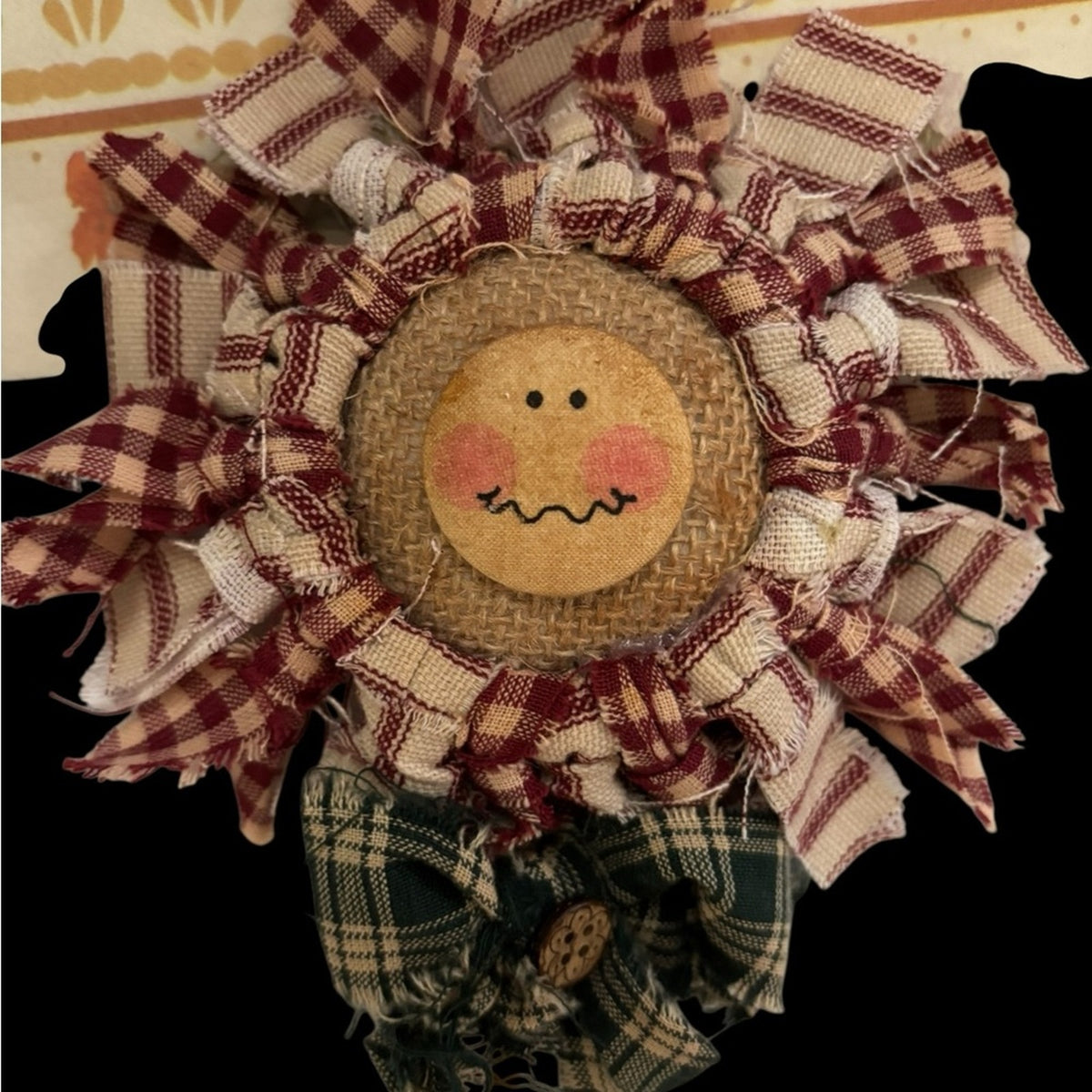 Handcrafted Rag Doll Sunflower Farmhouse Rustic Country Decor