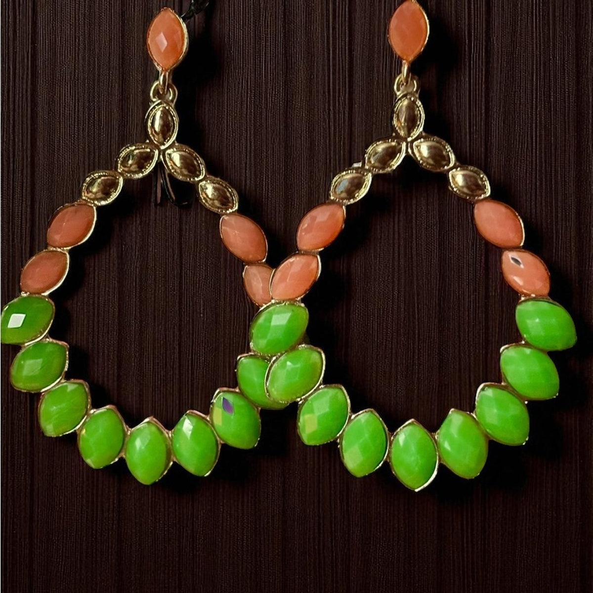 Enamel Teardrop Earrings