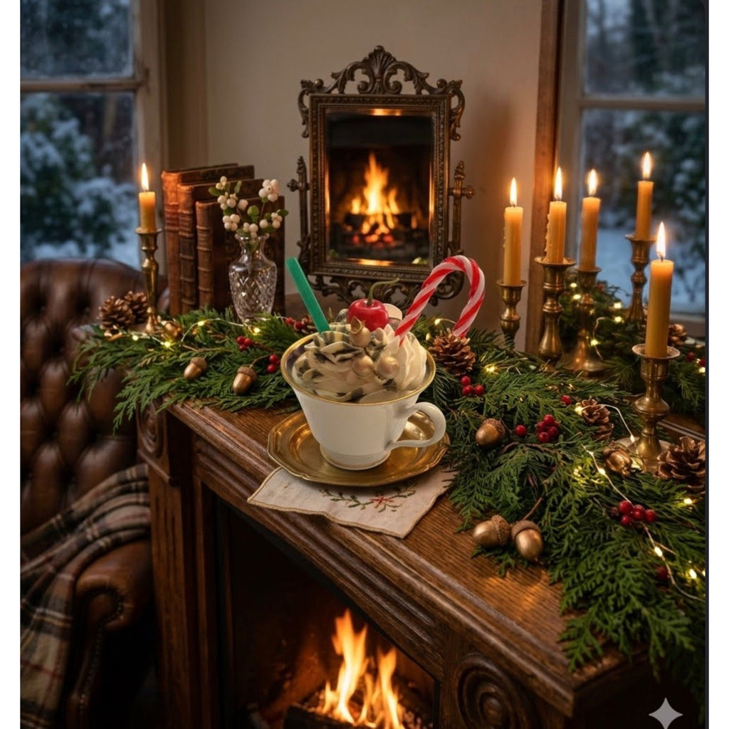 Handcrafted Oxford Bone China Teacup (Annapolis Blue Lenox)