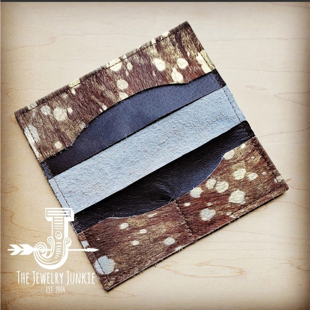 Hand crafted Calf Skin Hair-On Hide Lux Wallet