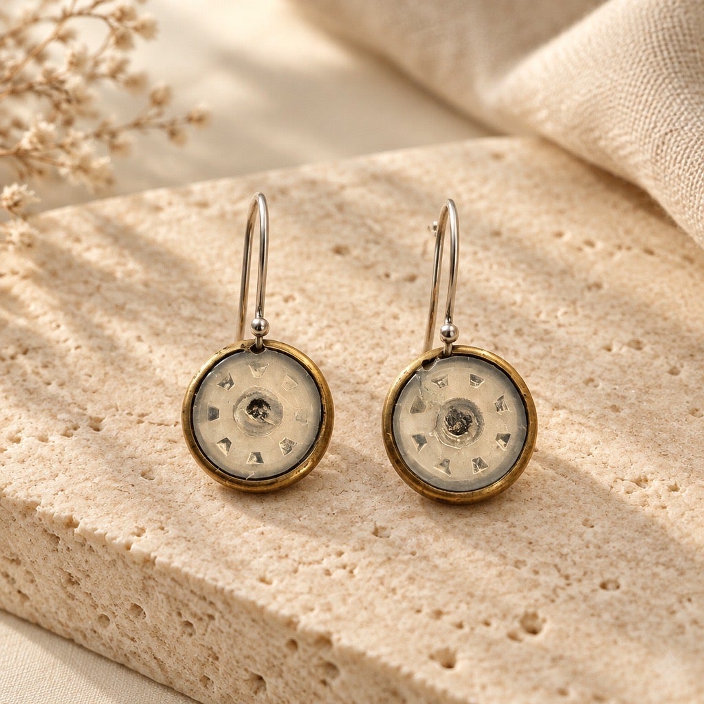 Vintage 1990s Browning 12-Gauge Shotgun Shell Dangle Earrings
