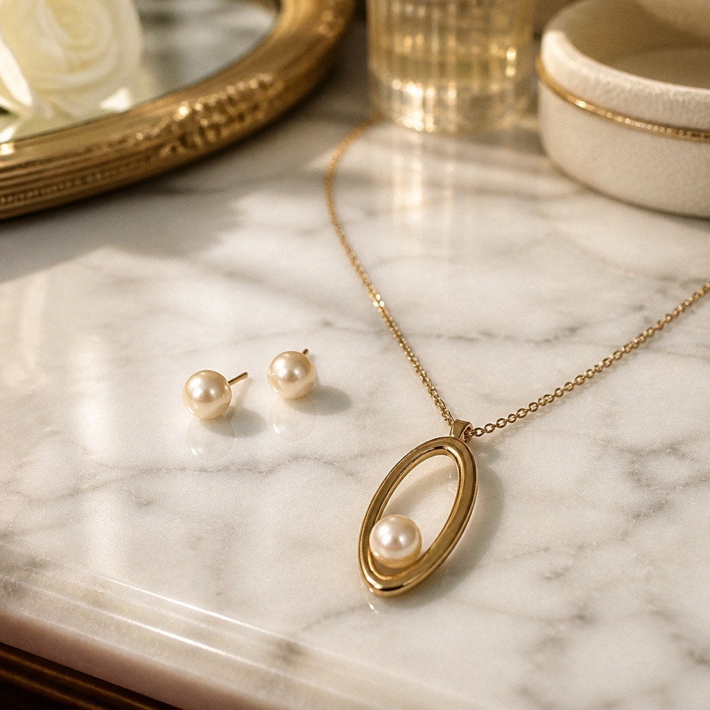 Estate Treasure ✨ 12K GF Marner Cultured Pearl Set with Original Box