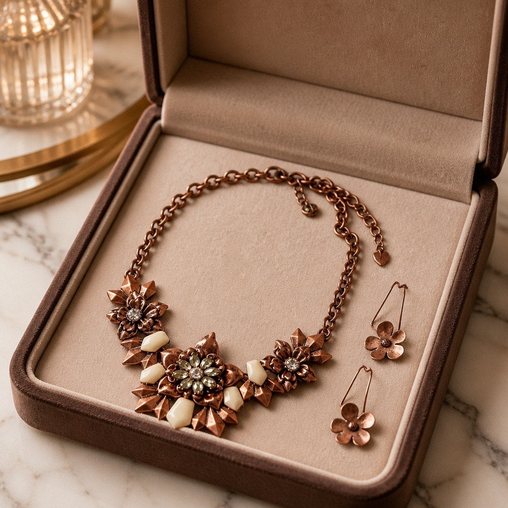 Premier Designs "Well Spent" Copper Floral Set ✨