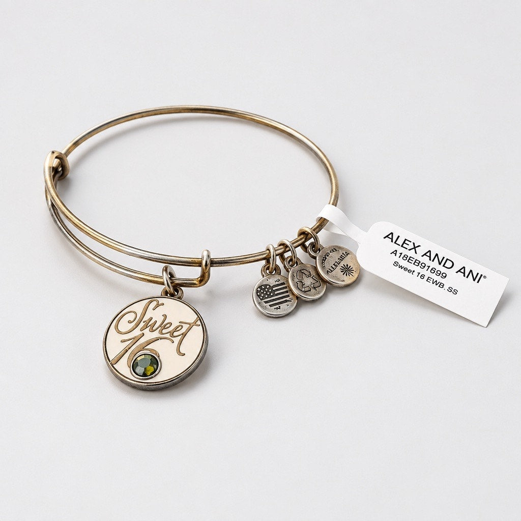 Alex and Ani Sweet 16 Charm Bangle