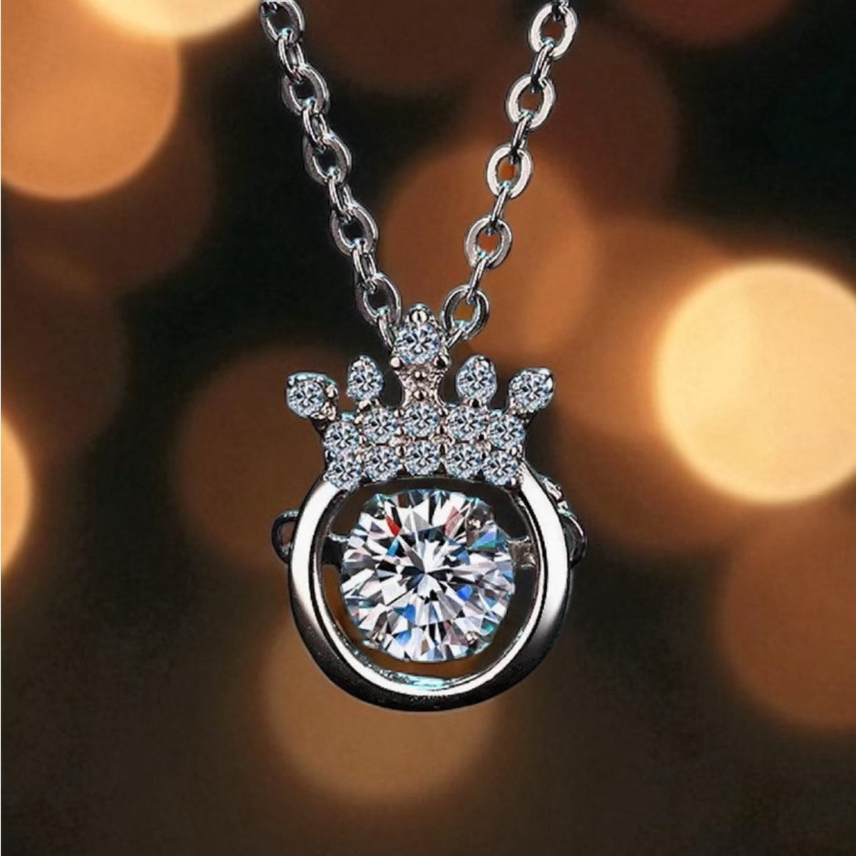 925 Silver 1k Moissanite Necklace