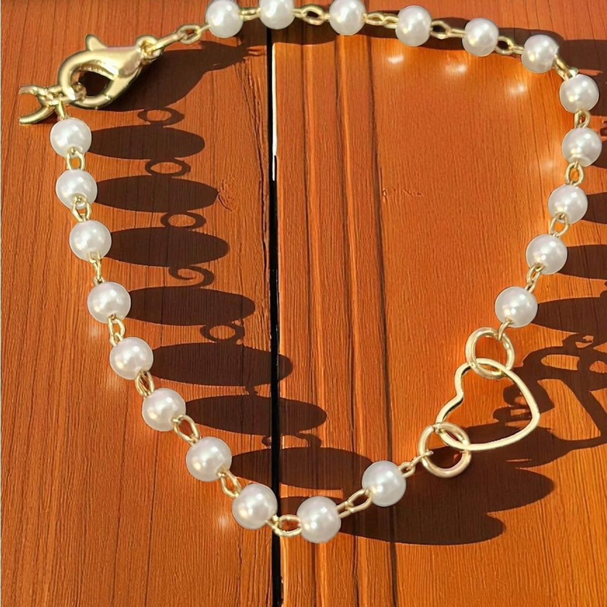 Heart & Pearl Elegance Bracelet