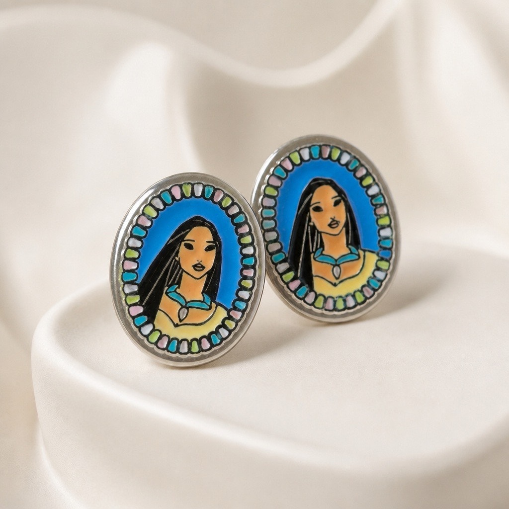 Disney Pocahontas Enamel Stud Earrings