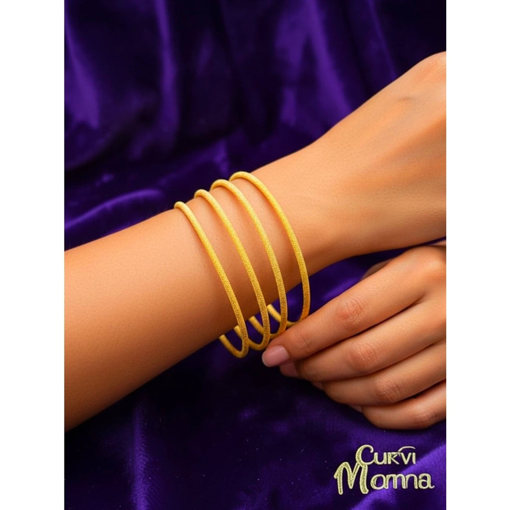 Vintage New Premiere Design- Gold Wrap-Around Bangle Bracelets Set of 5