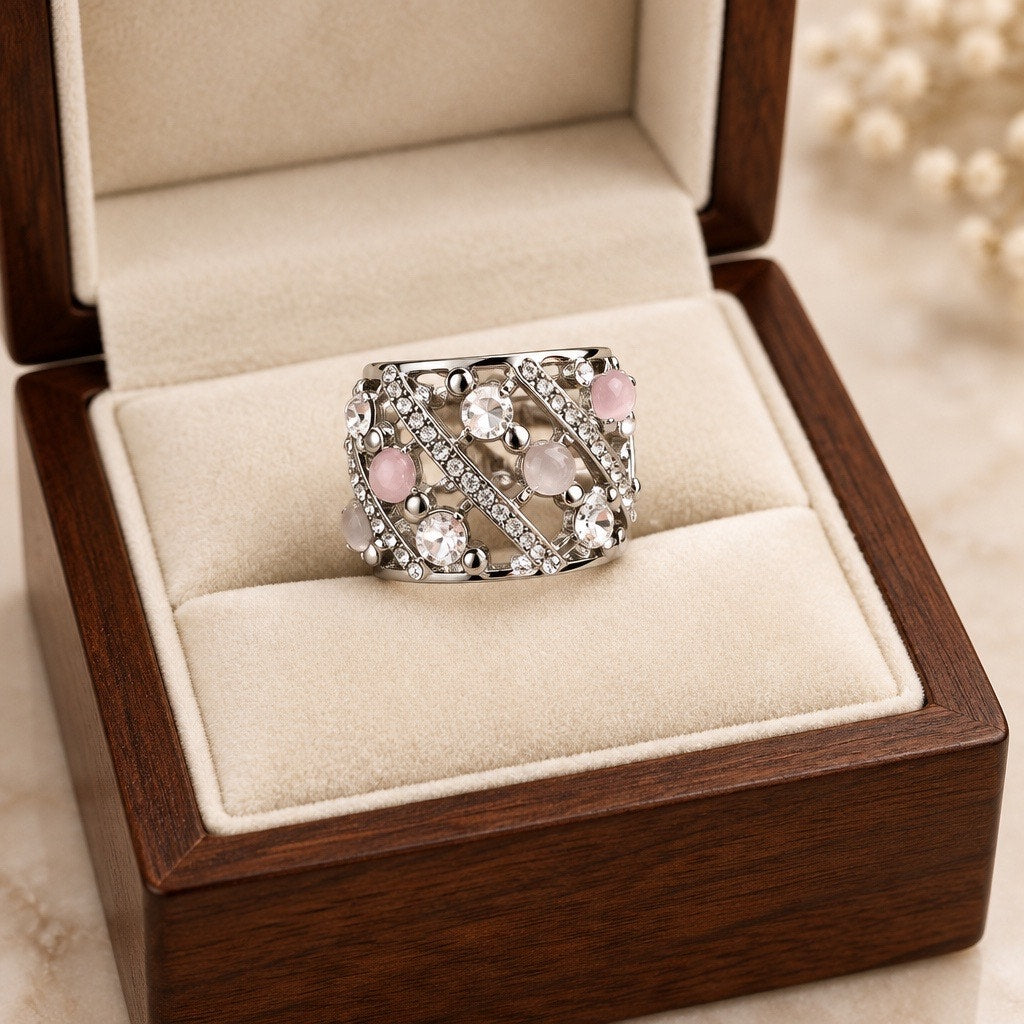 The Blush Lattice Ring