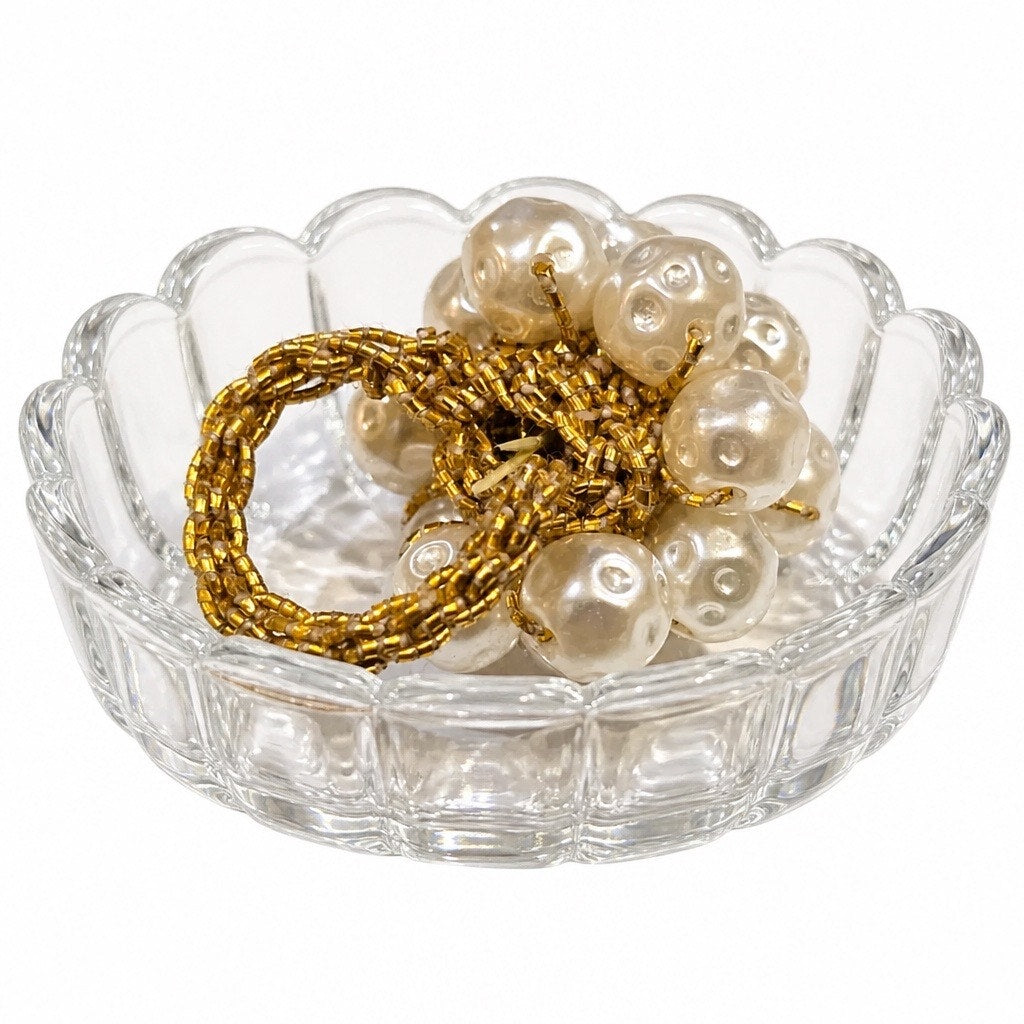 The "Sea Foam" Vintage Pearl Cluster Cocktail Ring