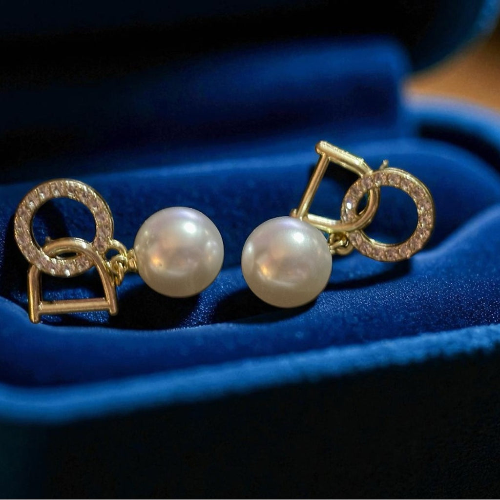 Dainty Pearl Drop Earrings