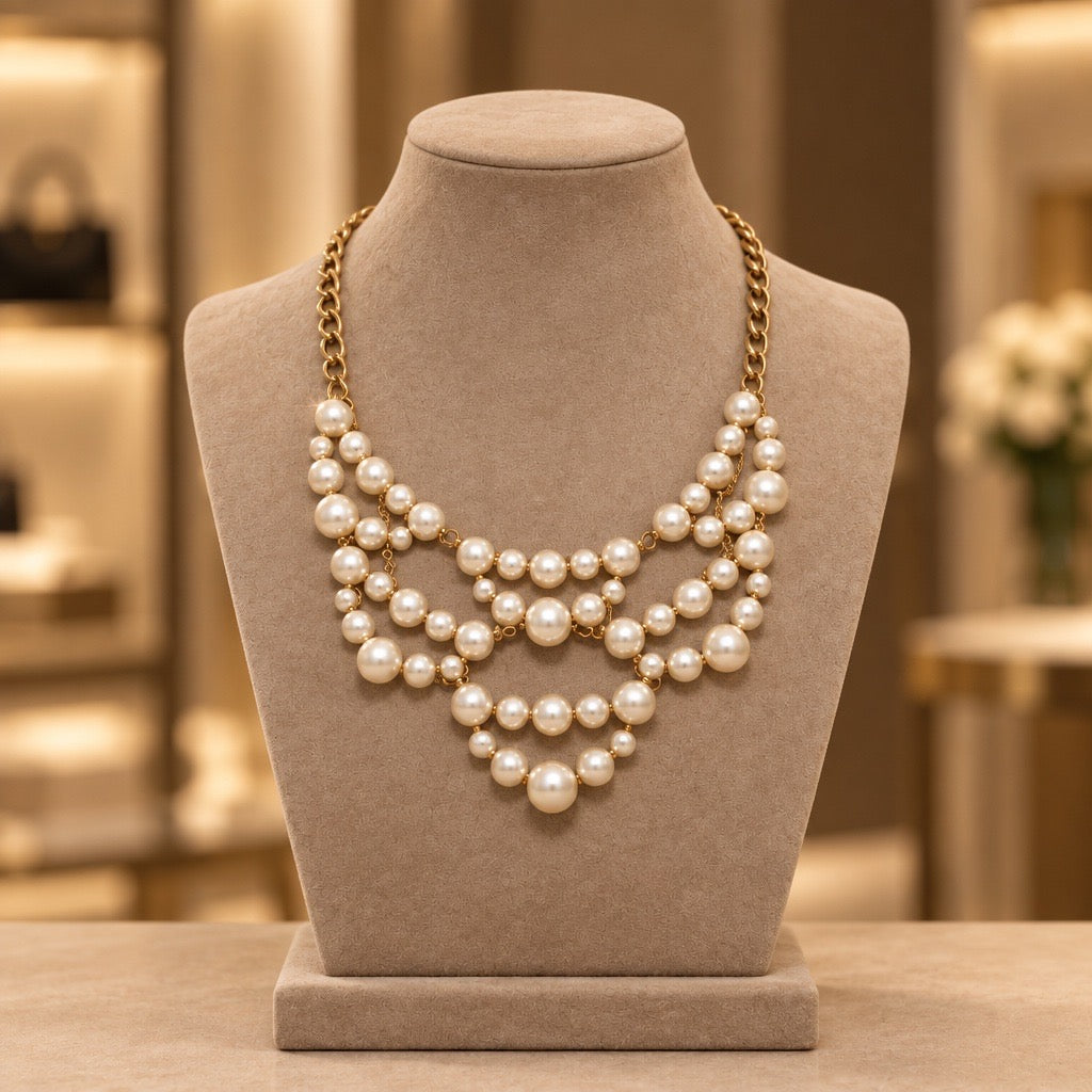 Vintage New Premier Designs Classic Statement Necklace