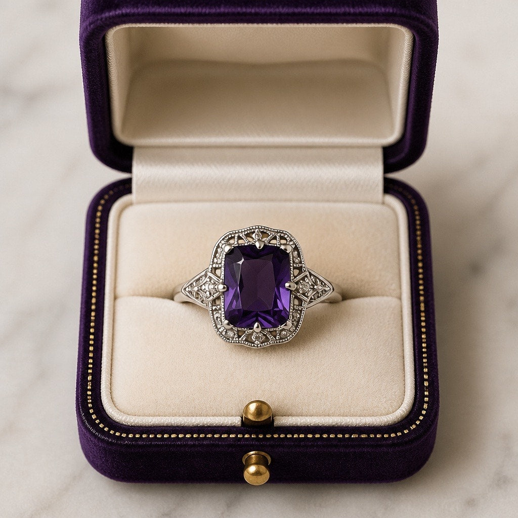 The Velvet Empress Cocktail Ring
