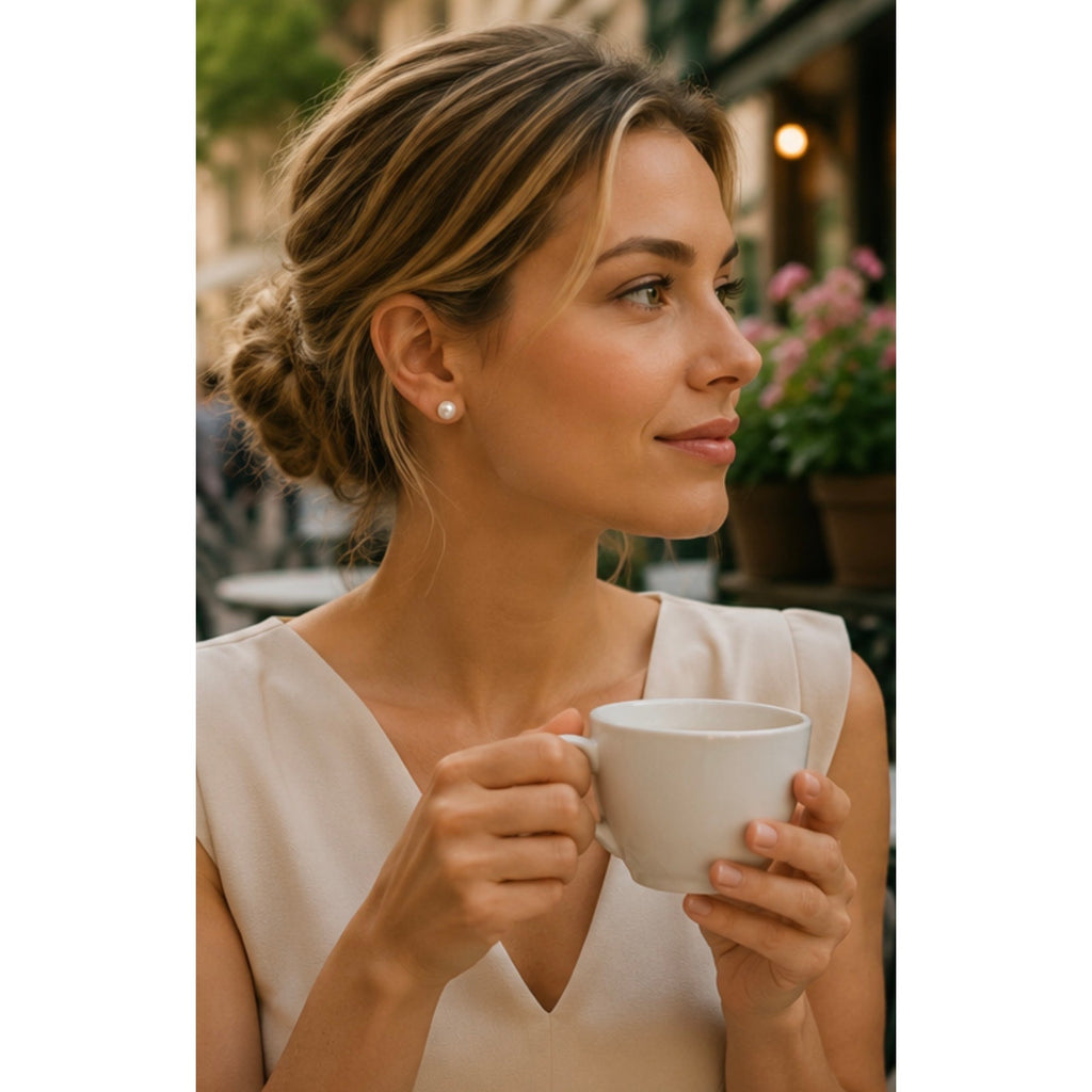 Classic Pearl Stud Earrings