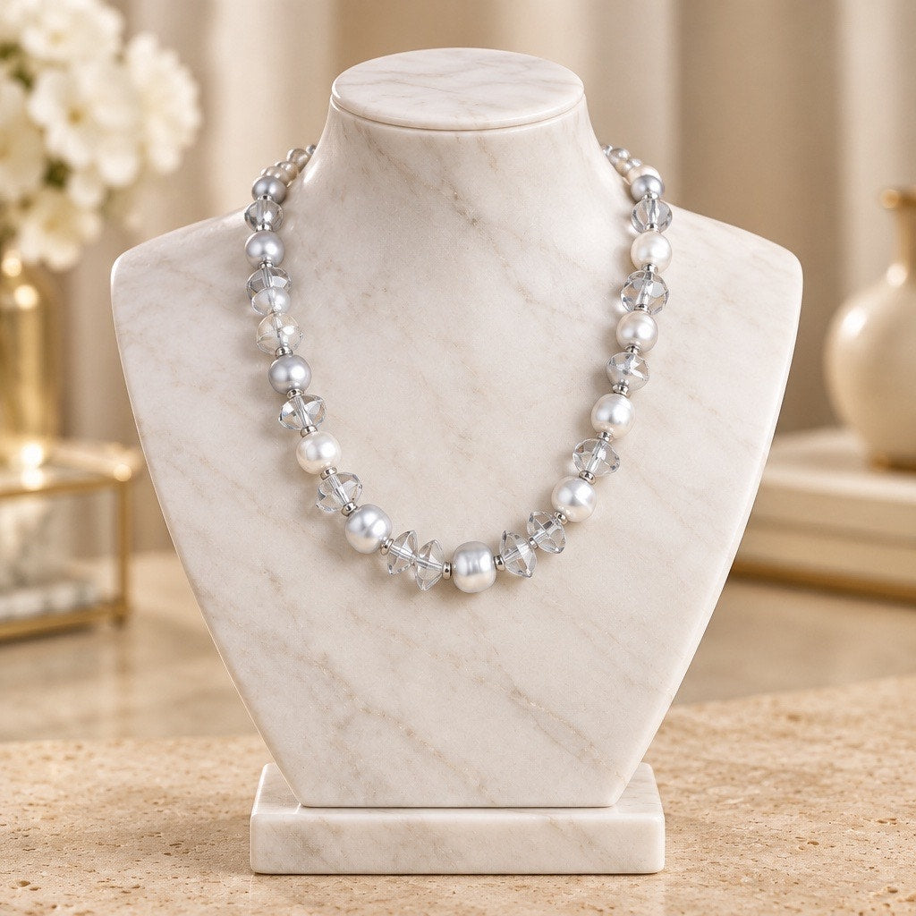 Vintage  New Antica Murrina Venezia Murano Art Glass Bead Necklace.Hand-blown,