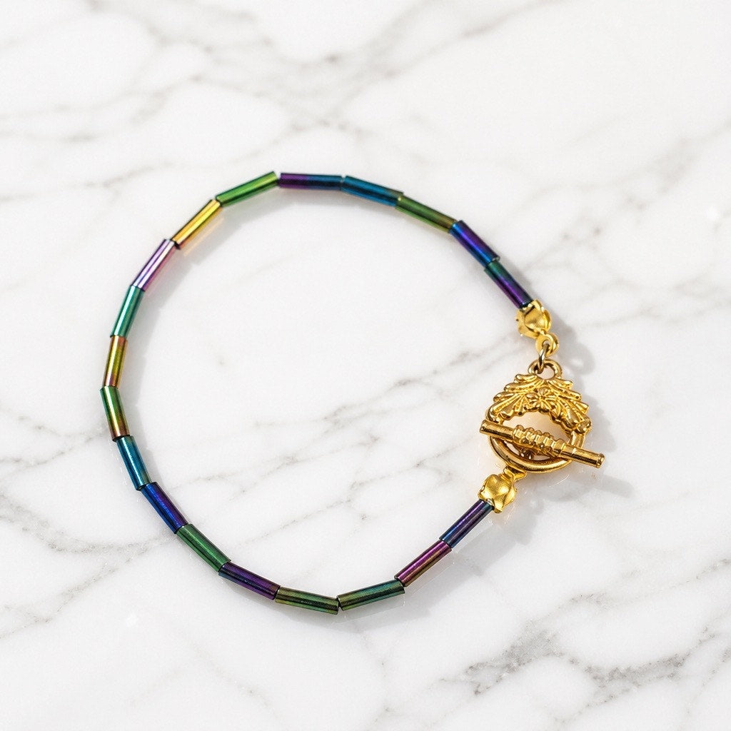 Vintage Gold Ribbon Bracelet