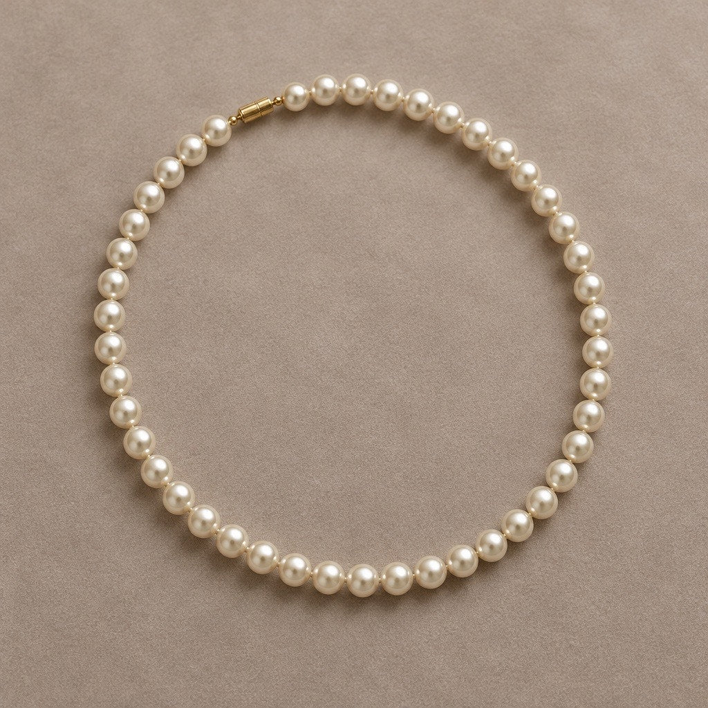 Imperial Classic Luminous Pearl Strand Necklace with Magnetic Clasp