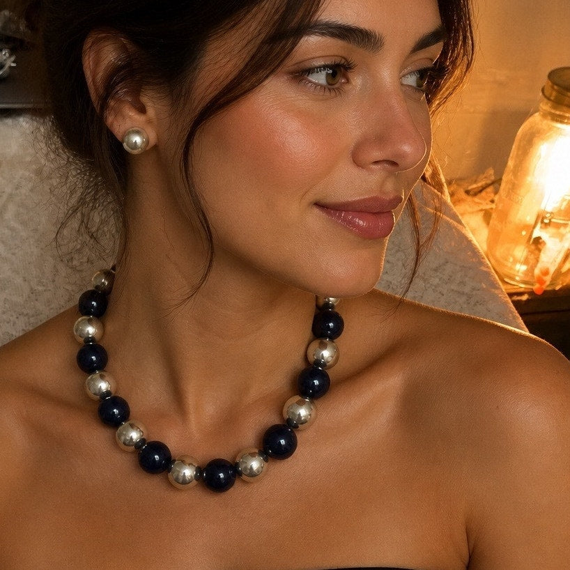 ✨ THE ULTIMATE STATEMENT: VINTAGE GEORGE NAVY & GOLD SET ✨