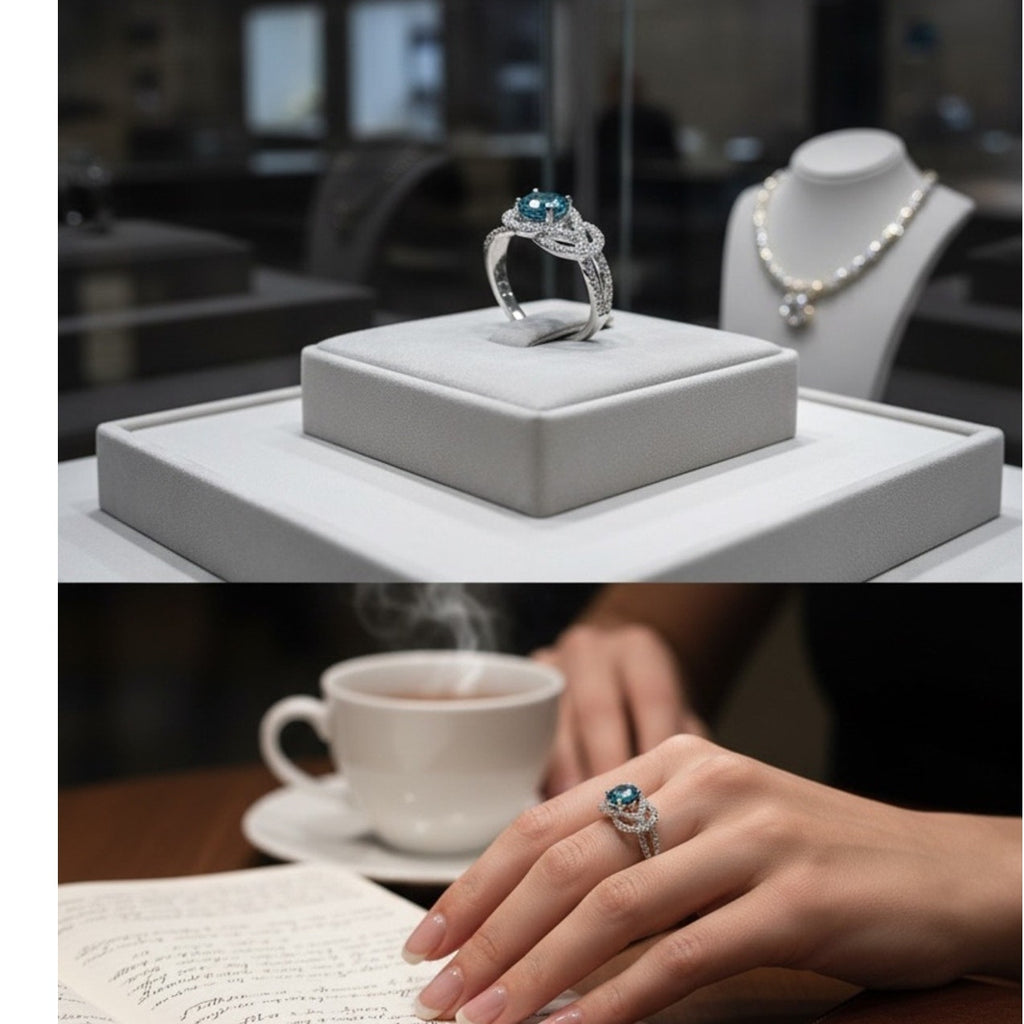 London Blue‎ Topaz 925 Silver Ring