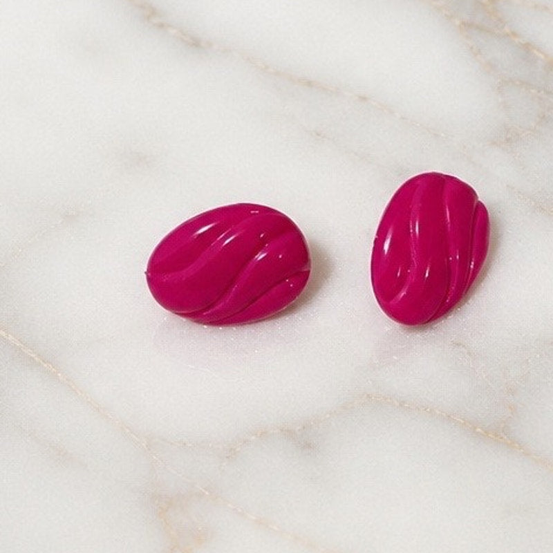 "Berry Velvet" Mid Century 4-Piece Lot: Curated Set